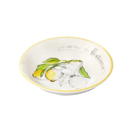 Olea Limon Desenli Makarna Tabağı 22,5 cm