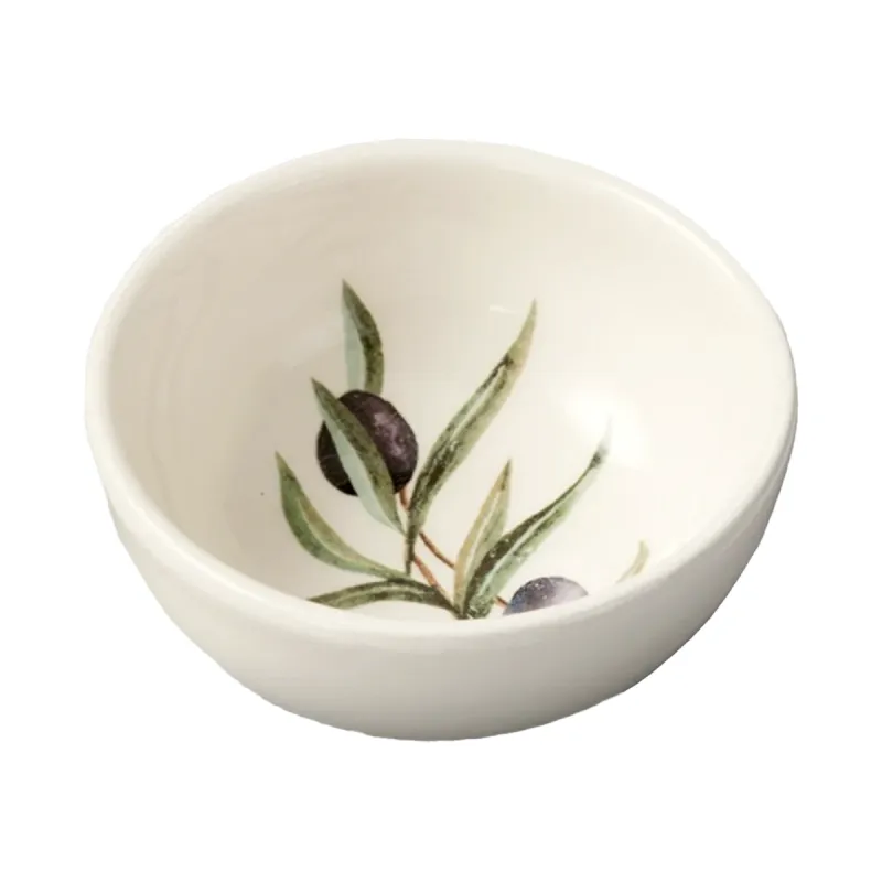 Olea Zeytin Desenli Dip Kasesi 11 cm